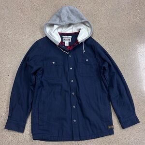 DULUTH TRADING CO Men's Navy Hooded Jacket